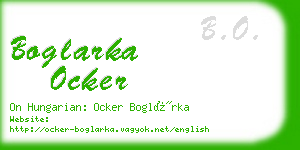 boglarka ocker business card